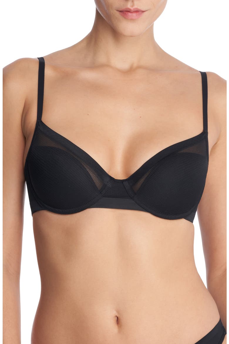 Scope Balconette Underwire Contour Bra, Main, color, BLACK