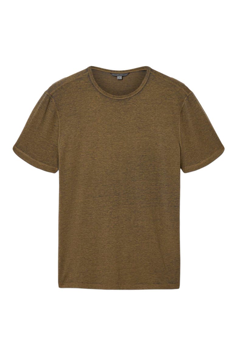 Bale Burnout Crewneck T-Shirt, Alternate, color, BROWN SUGAR