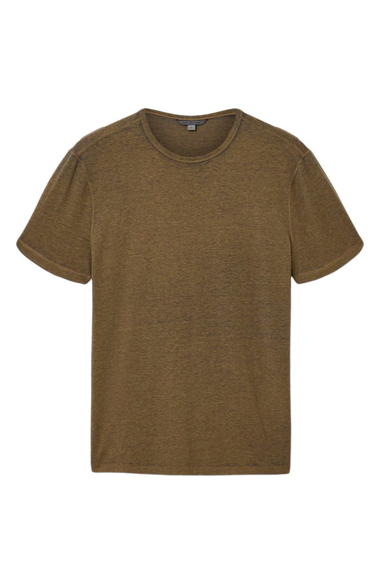 John Varvatos Bale Burnout Crewneck T-Shirt, Alternate, color, Brown Sugar