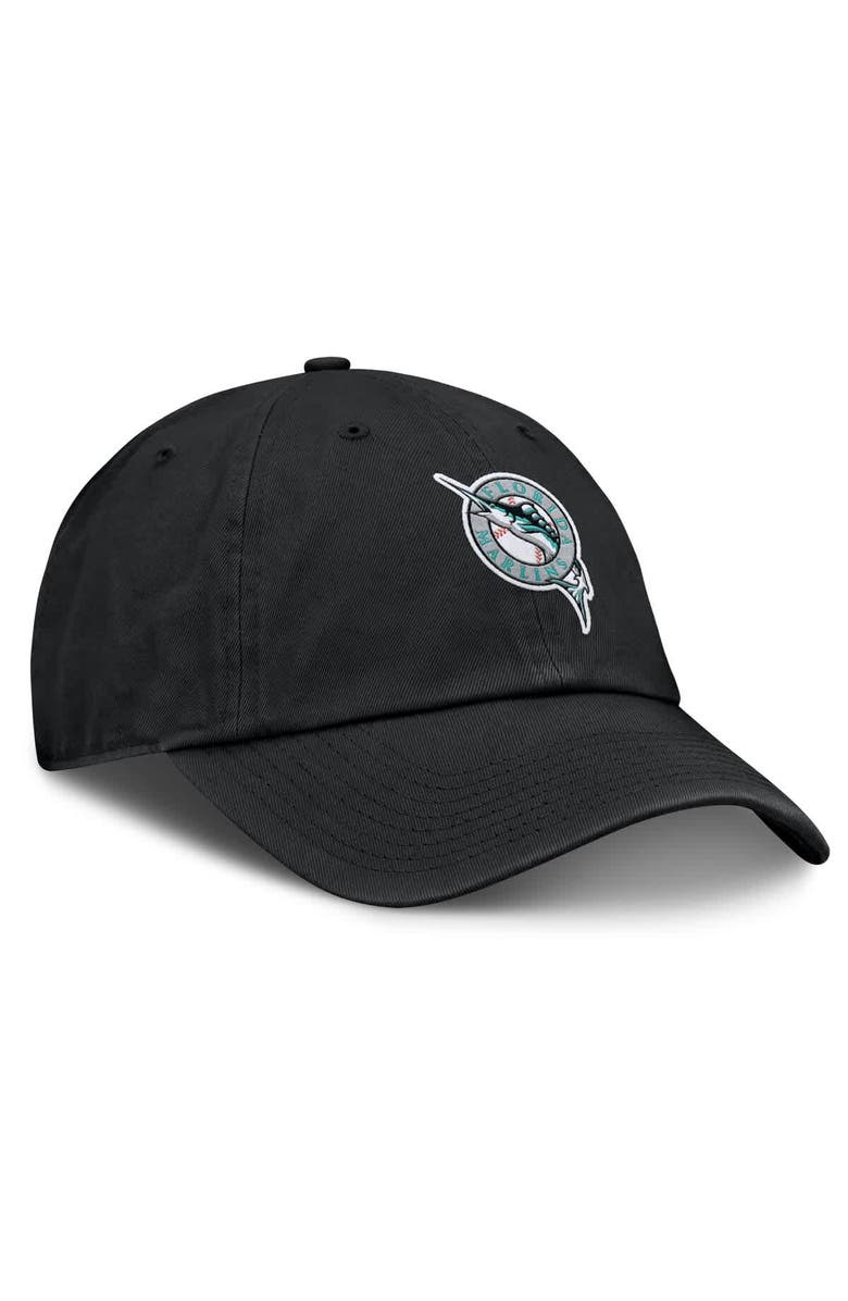 Nike Men's Nike Black Florida Marlins Club Adjustable Hat, Alternate, color, 
