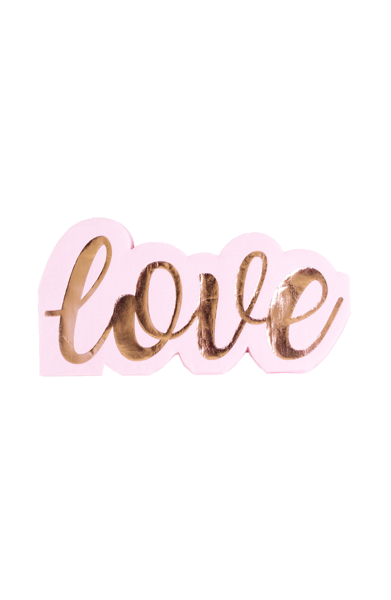 Jollity & Co. Love Valentine's Day Guest Napkins, Main, color, Assorted Pre-Pack