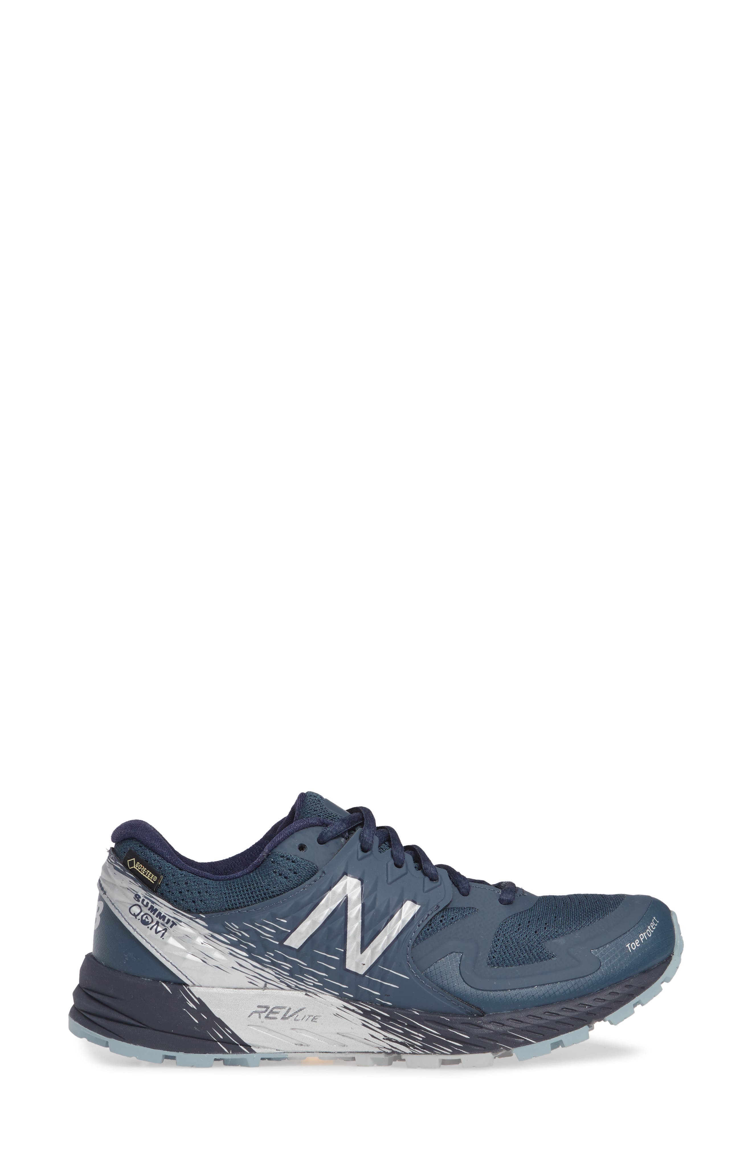New Balance Summit Q.O.M. Gore-Tex<sup>®</sup> Waterproof Trail Running Shoe, Alternate, color, 