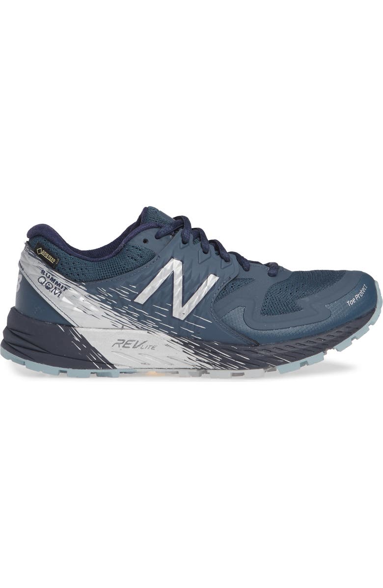New Balance Summit Q.O.M. Gore-Tex<sup>®</sup> Waterproof Trail Running Shoe, Alternate, color,