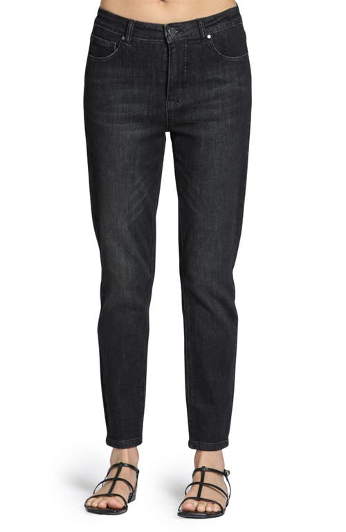 APNY Liberty Ankle Skinny Jeans in Black 