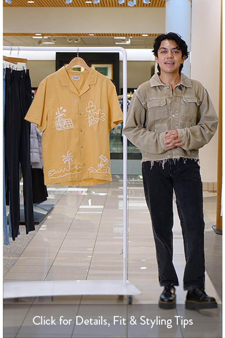 Embroidered Cotton & Linen Resort Shirt video