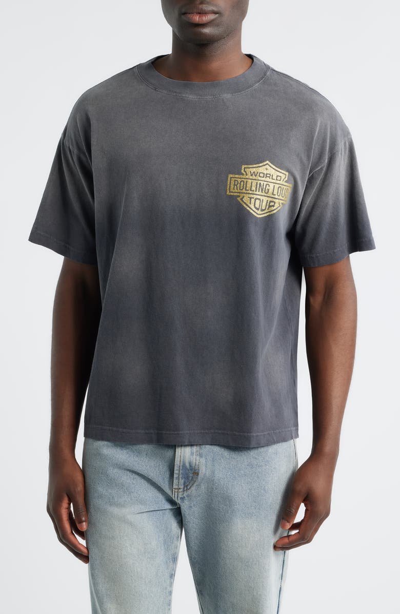 Rolling Loud Loud Crew Graphic T-Shirt, Main, color, Washed Black