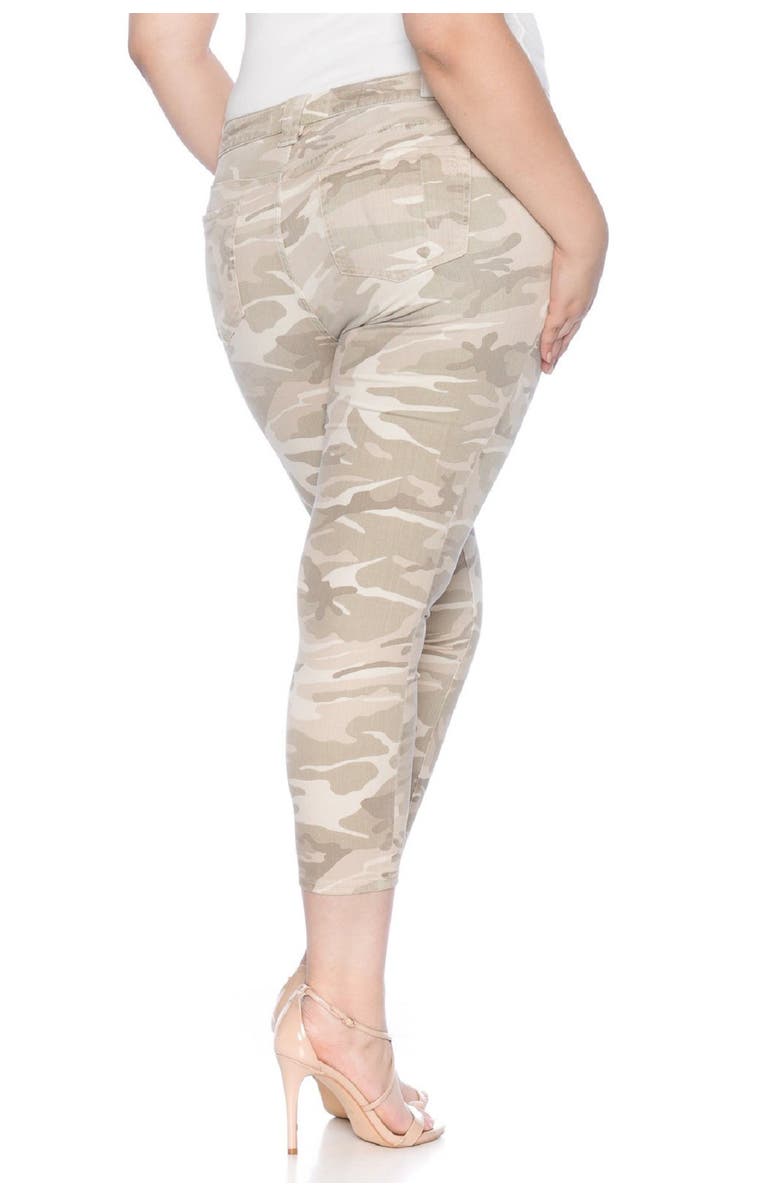 SLINK Jeans Camo Print Mid Rise Ankle Skinny Jeans, Alternate, color, 