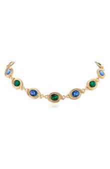 JARDIN Crystal Baroque Link Collar Necklace
