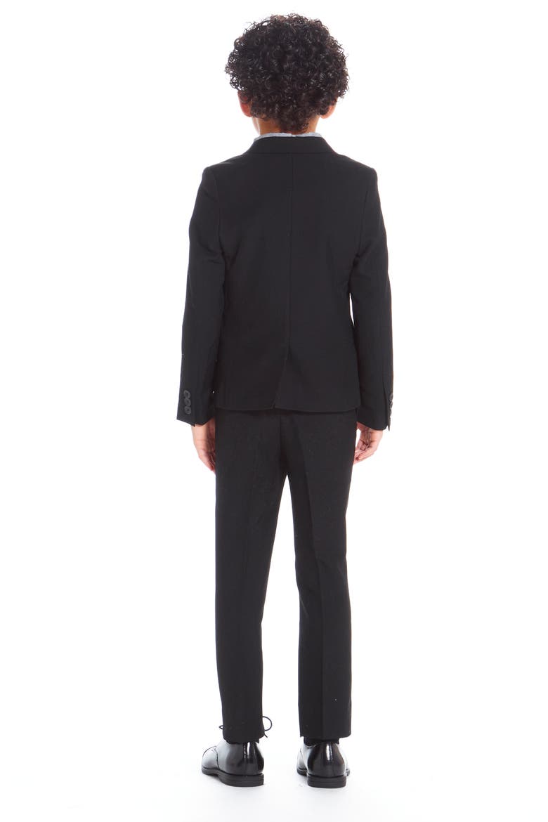 Kids' Solid Stretch Two-Piece Suit, Alternate, color, OXFORD
