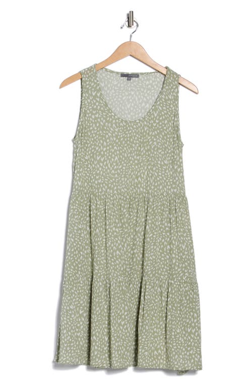Matty M . Sleeveless Tiered Dress In Gray