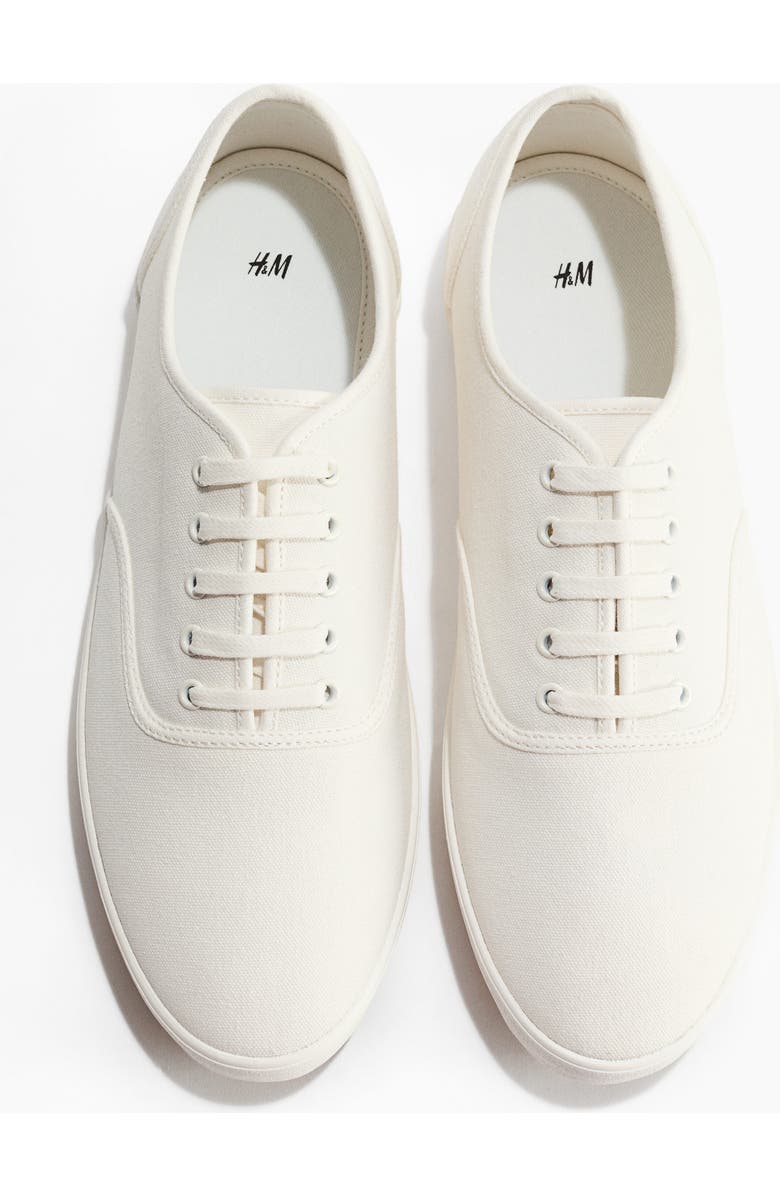 H&M Canvas Trainers, Alternate, color, White