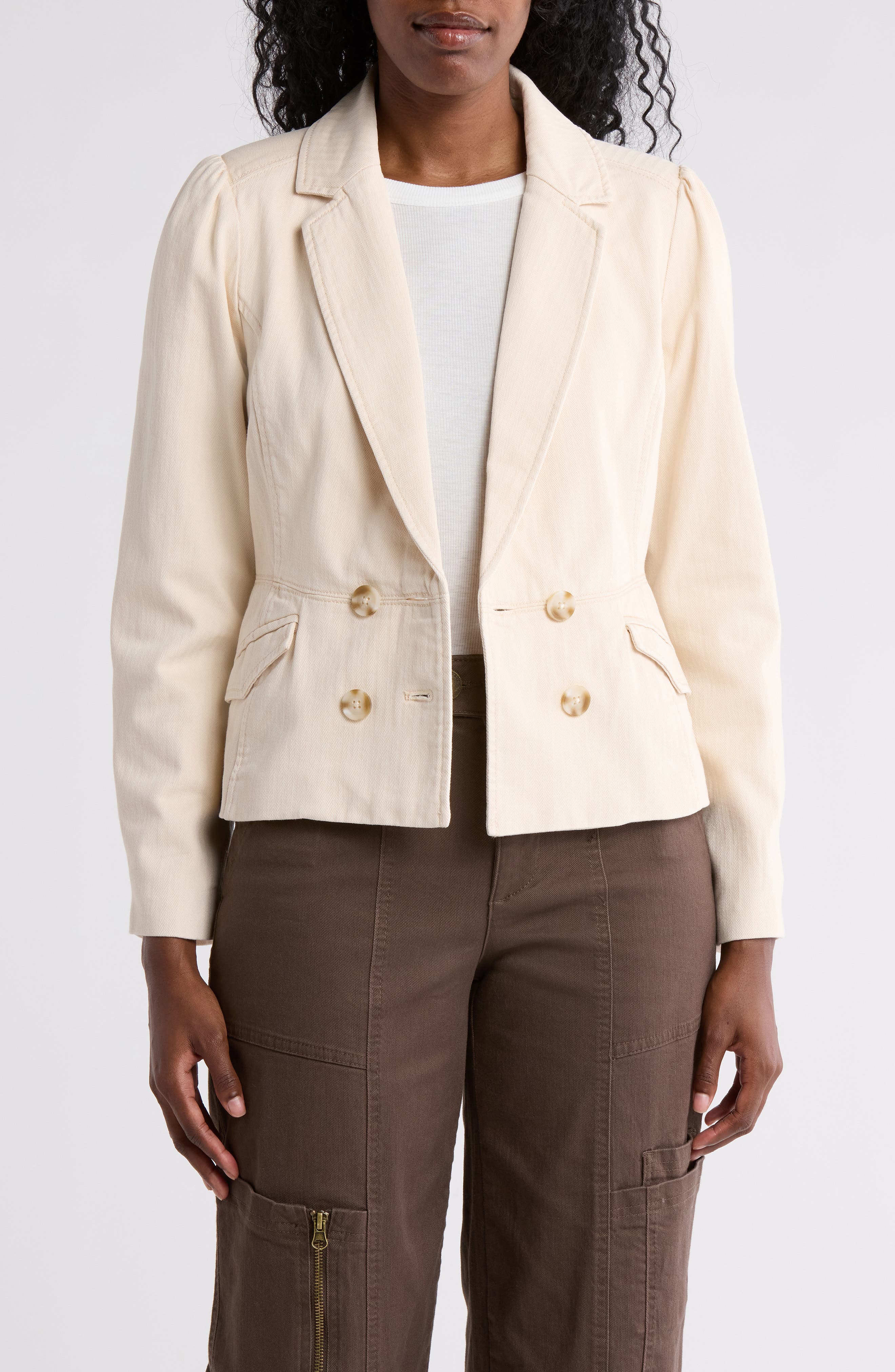 Democracy Herringbone Blazer