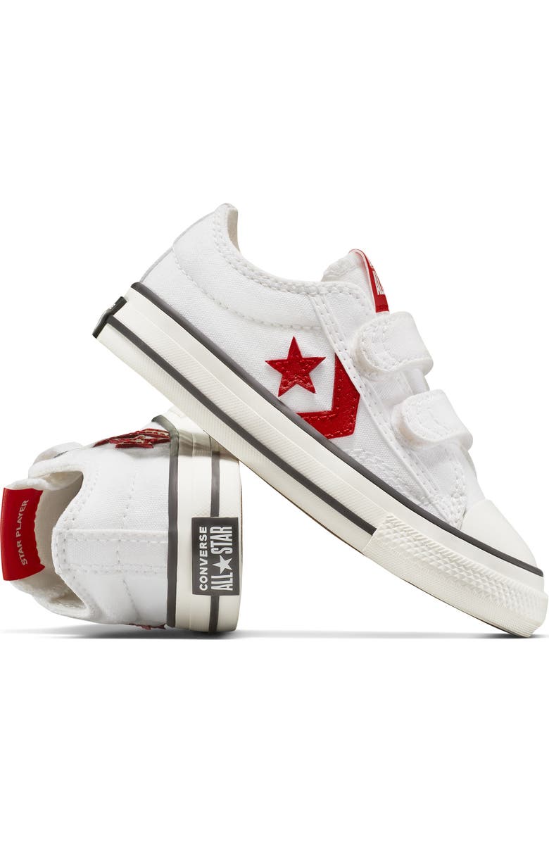 Converse Kids' Star Player 76 2V Oxford Sneaker, Alternate, color, White/ Red/ White