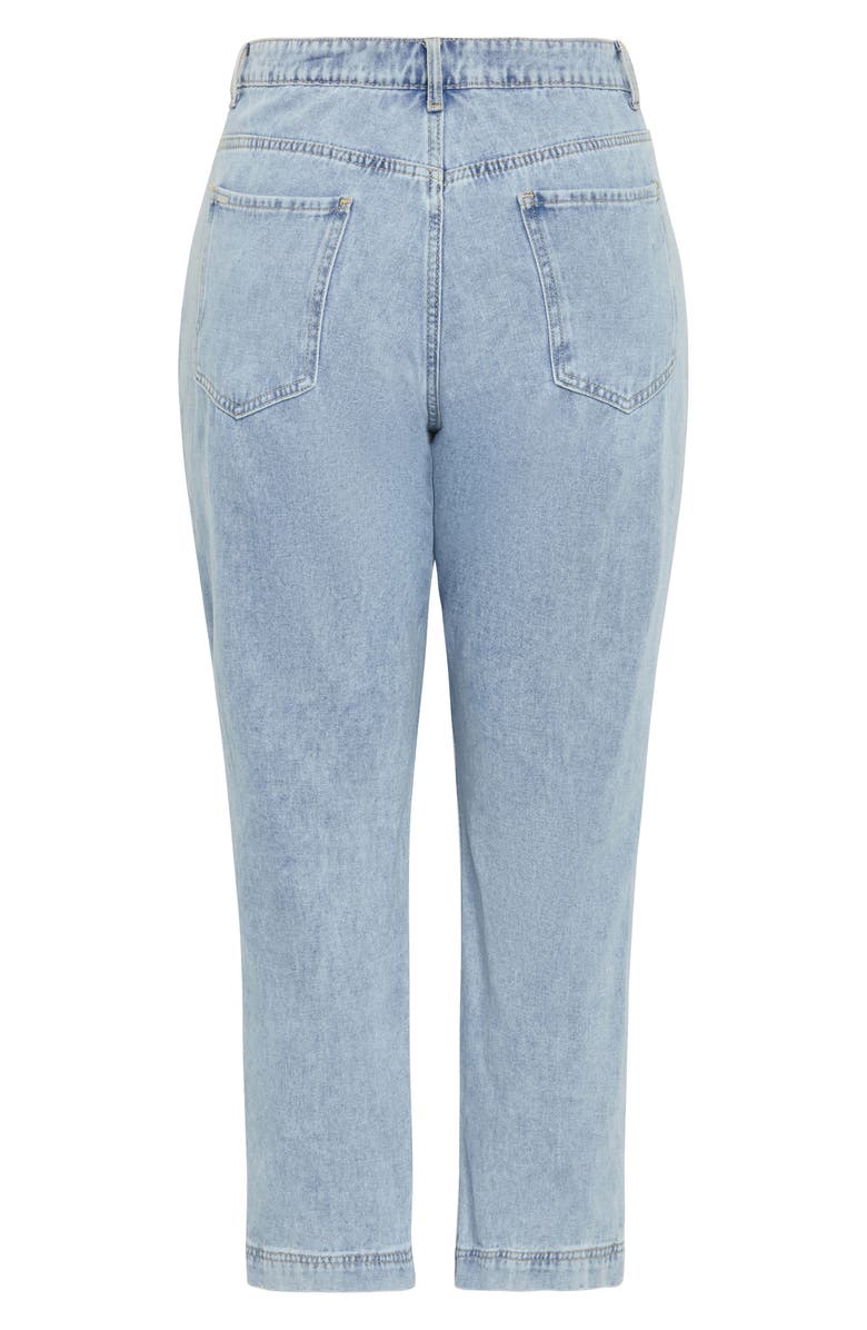 City Chic Kenia Straight Jeans, Alternate, color, Denim Light