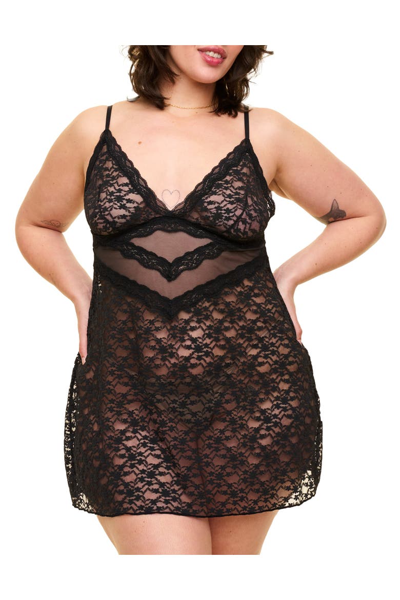 Mary Slip Lingerie, Main, color, Black