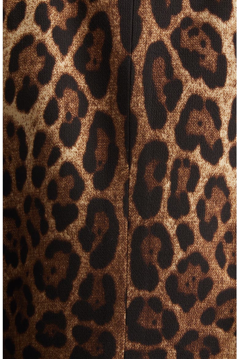 Leopard Print Single Breasted Wool Crepe Jacket, Alternate, color, LEO NEW