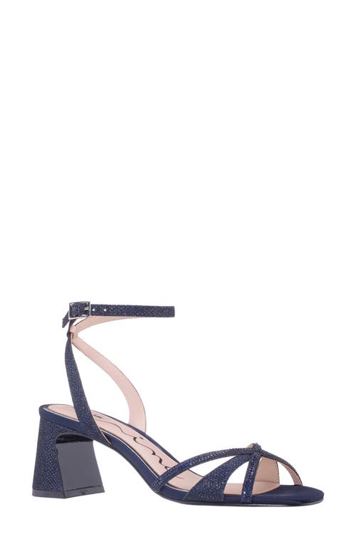 Nina Bracha Ankle Strap Sandal In Blue