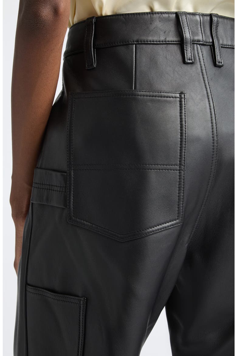Mills Leather Pants, Alternate, color, BLACK