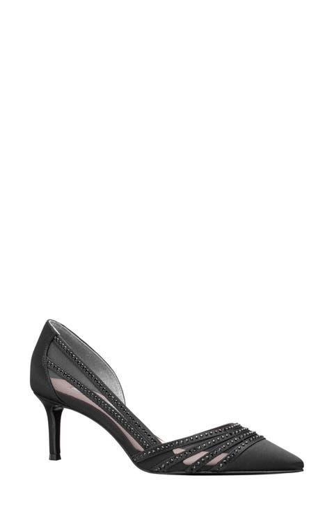 Noreen Pointed Toe Half d'Orsay Pump (Women)
