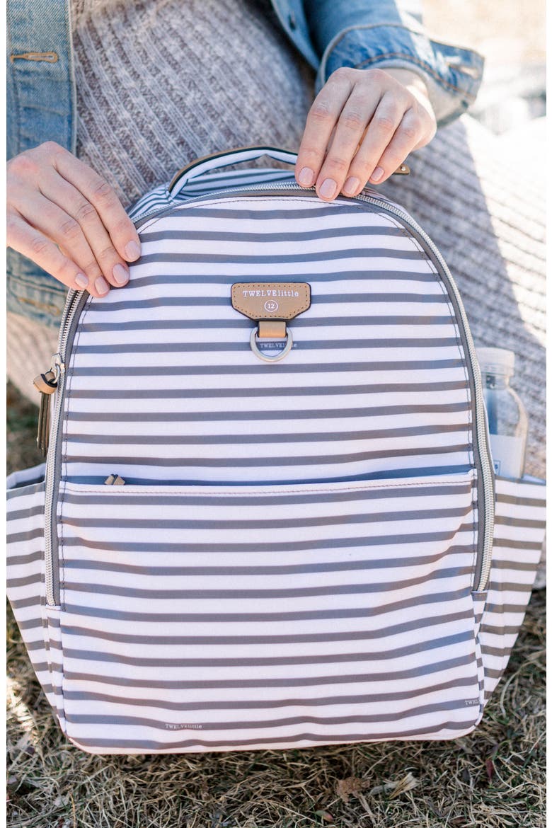 Mini-Go Water Resistant Diaper Backpack, Alternate, color, STRIPE