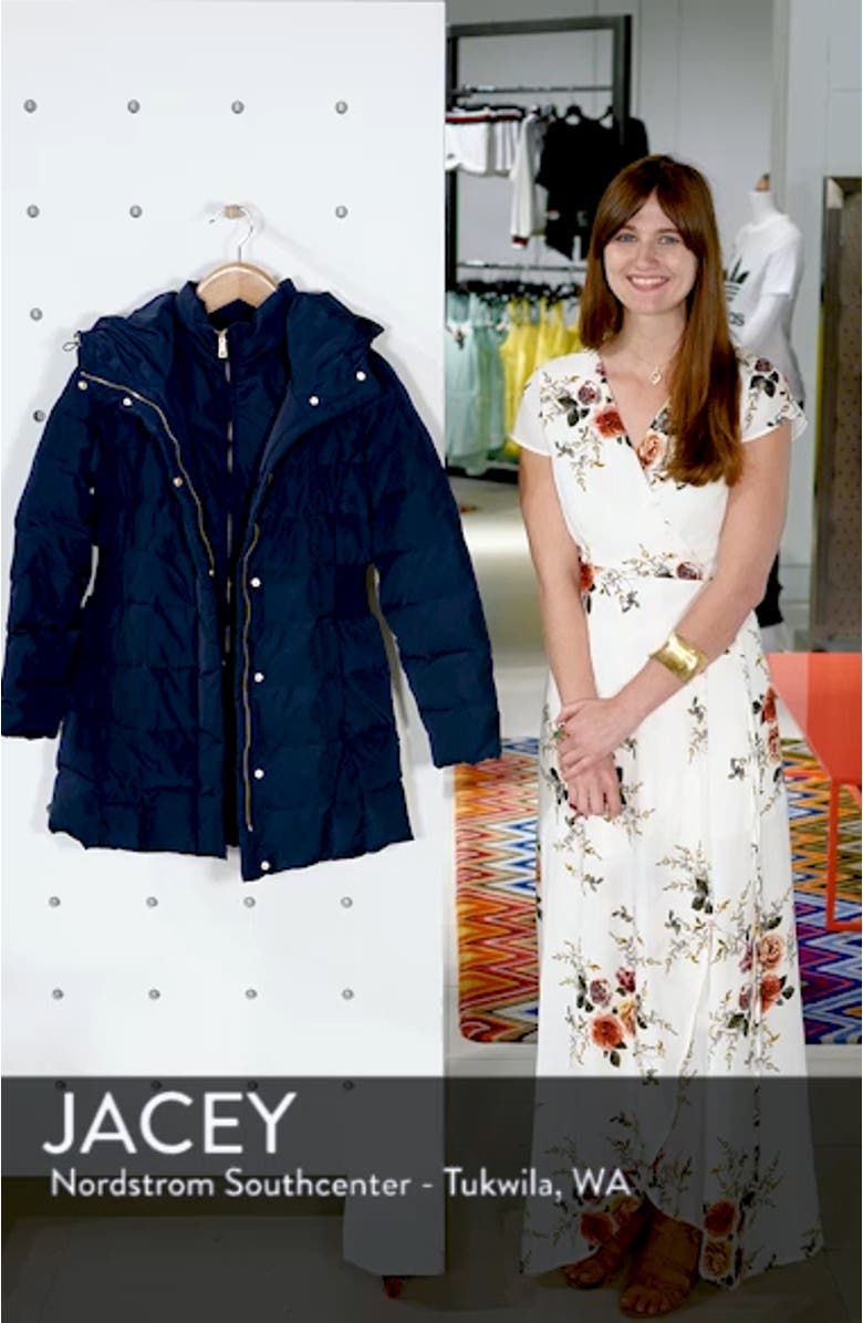Cole Haan Hooded Down & Feather Jacket