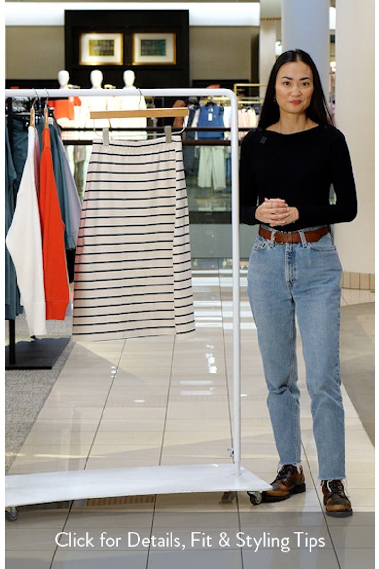 Stripe Knit Midi Skirt video
