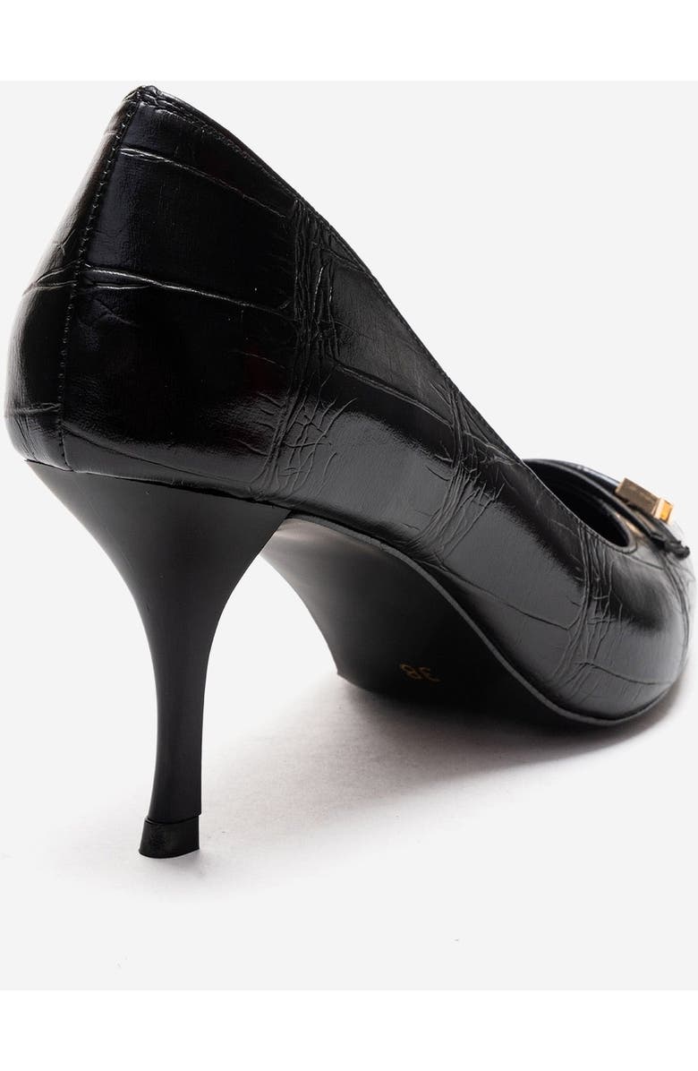 Prologue Shoes Poesy Pointed Toe Stiletto Pump, Alternate, color, Black Print