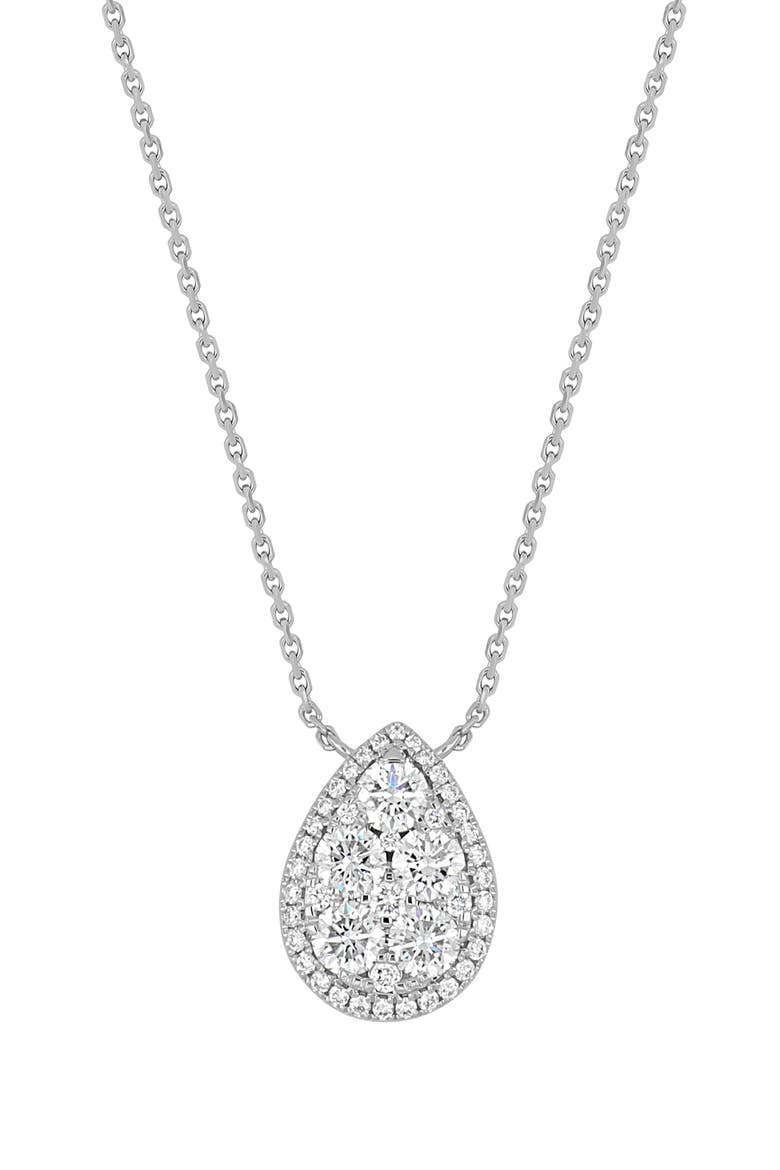 Audrey Diamond Pendant Necklace, Main, color, 18K WHITE GOLD
