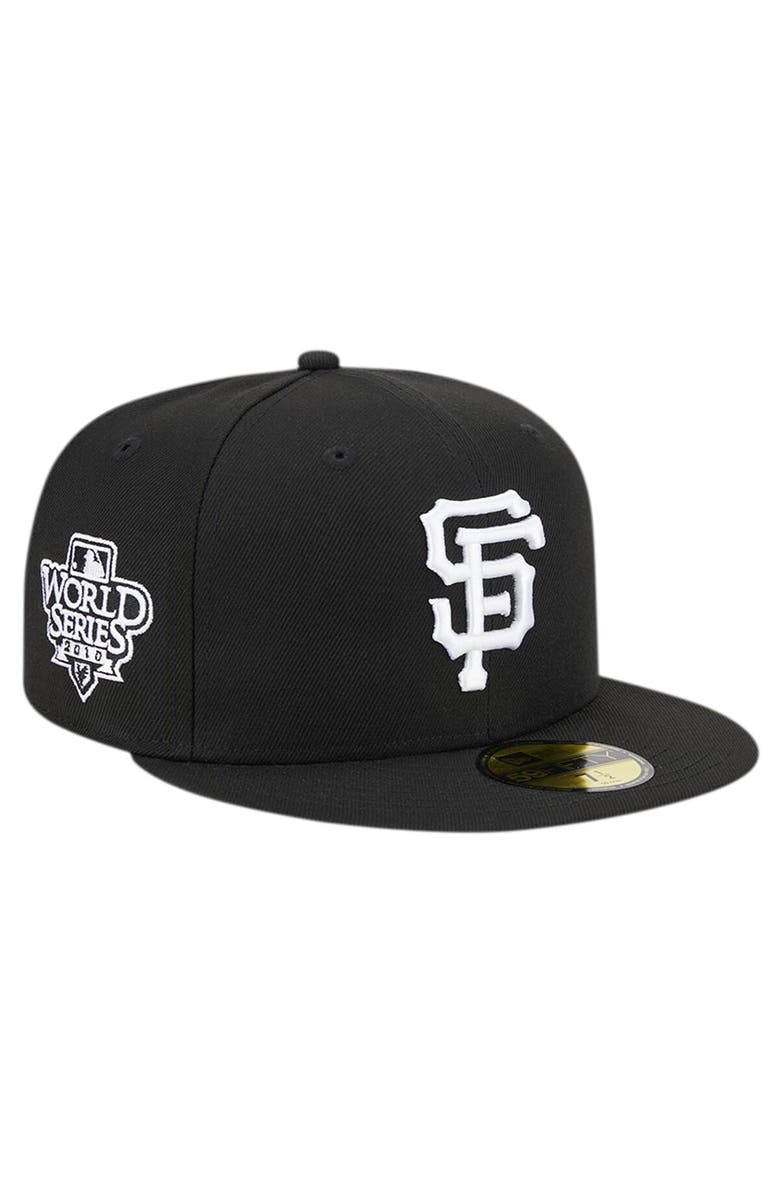 New Era Men's New Era Black San Francisco Giants Logo 59FIFTY Fitted Hat, Main, color, Black