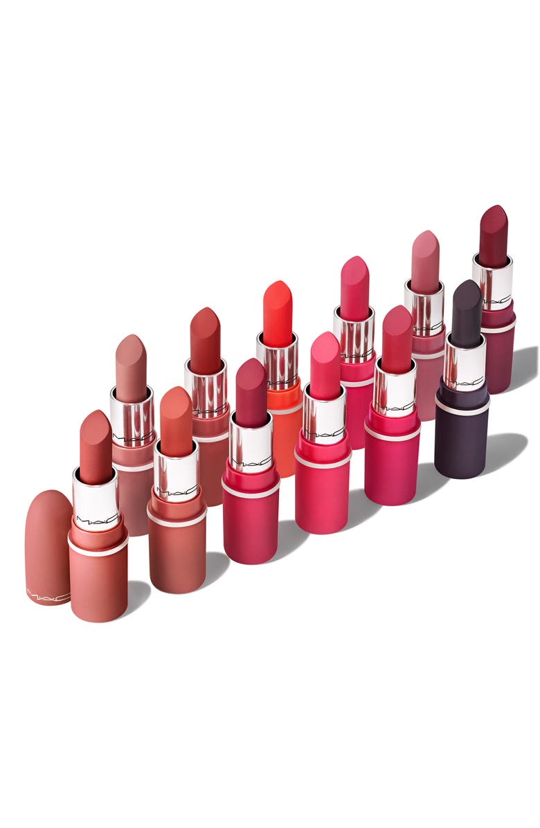 MAC Cosmetics Celebrate in Color Powder Kiss 12-Piece Lip Vault, Alternate, color, 