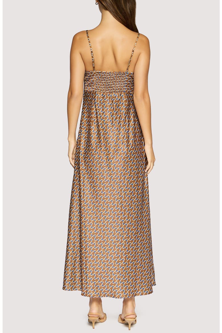 Nights in Capri Maxi Dress, Alternate, color, BROWN-MULTI