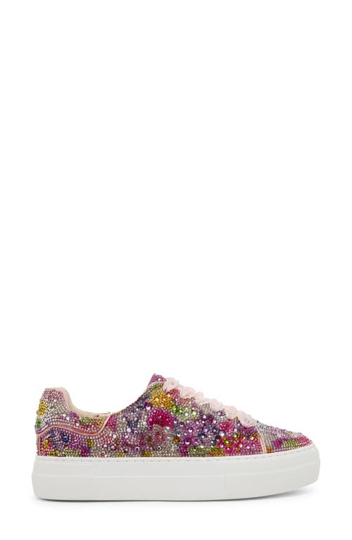 Betsey Johnson Women's Sidny Rhinestone Platform Sneakers In Bright Floral