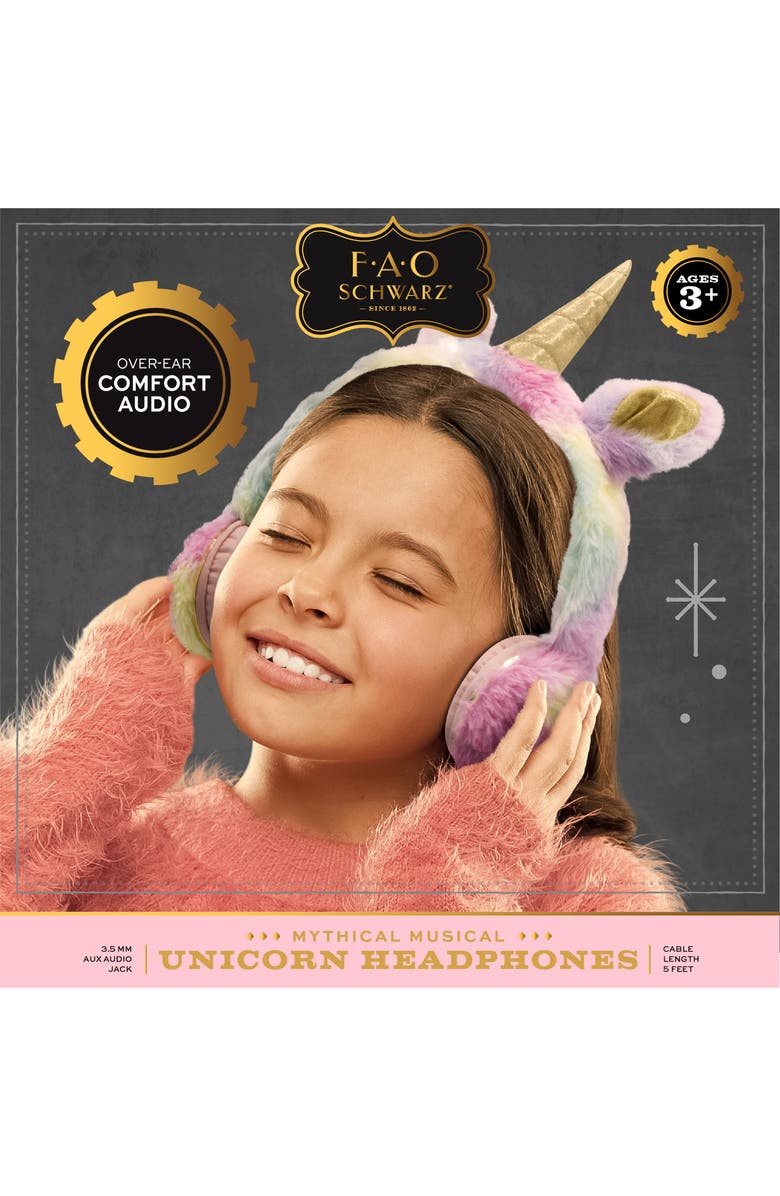 FAO Schwarz Plush Covered Headphones, Alternate, color,