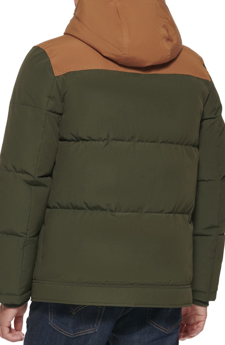 Levi's<sup>®</sup> Quilted Water Resistant Hooded Puffer Jacket, Alternate, color,