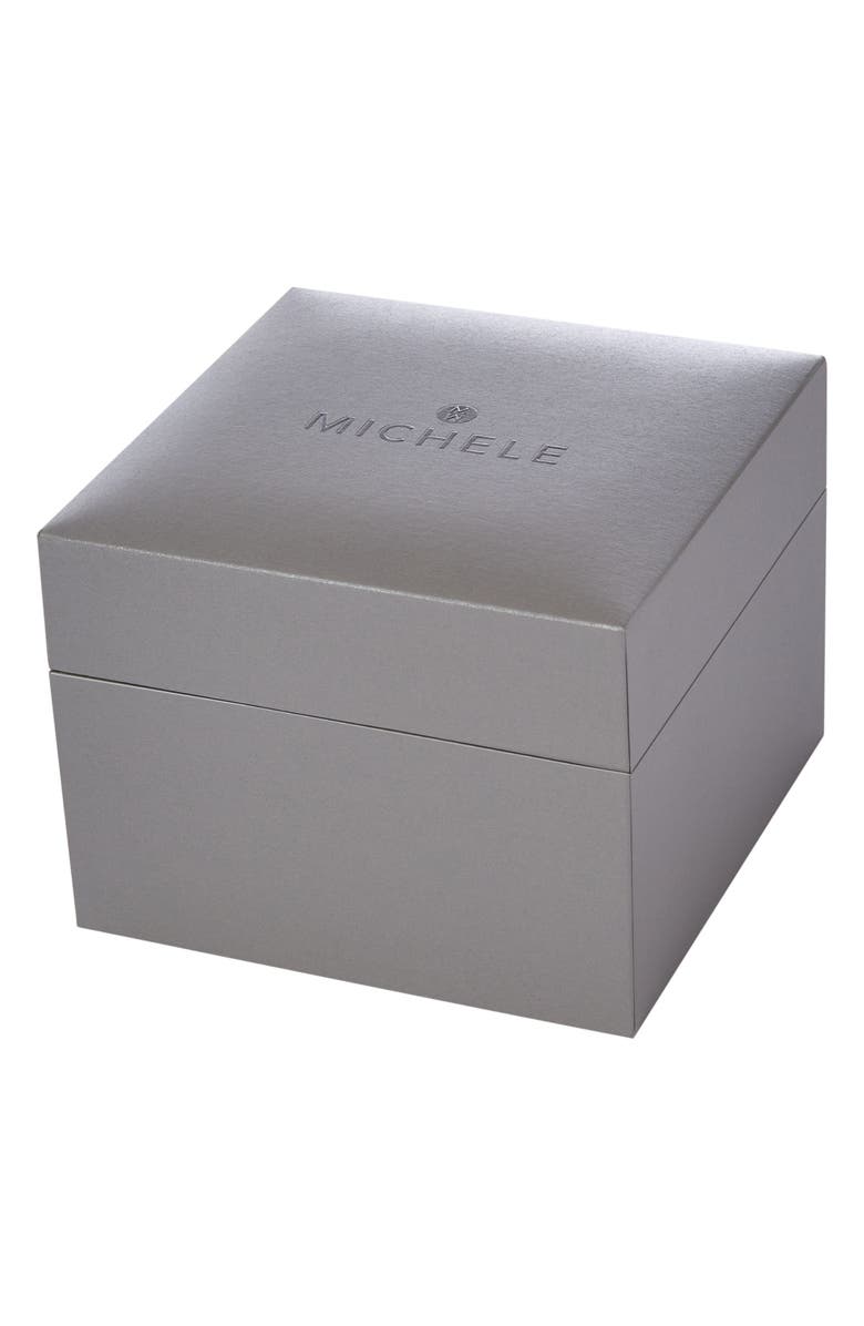 MICHELE Deco Madison Diamond Two-Tone Bracelet Watch, 35mm, Alternate, color, 