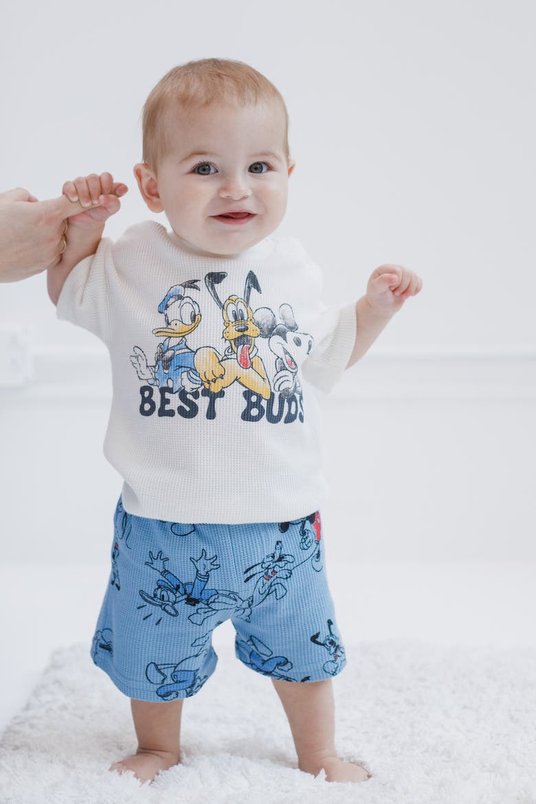 Mickey Mouse 2-Piece Tee and Shorts Set, Alternate, color, Mickey Friends Blue