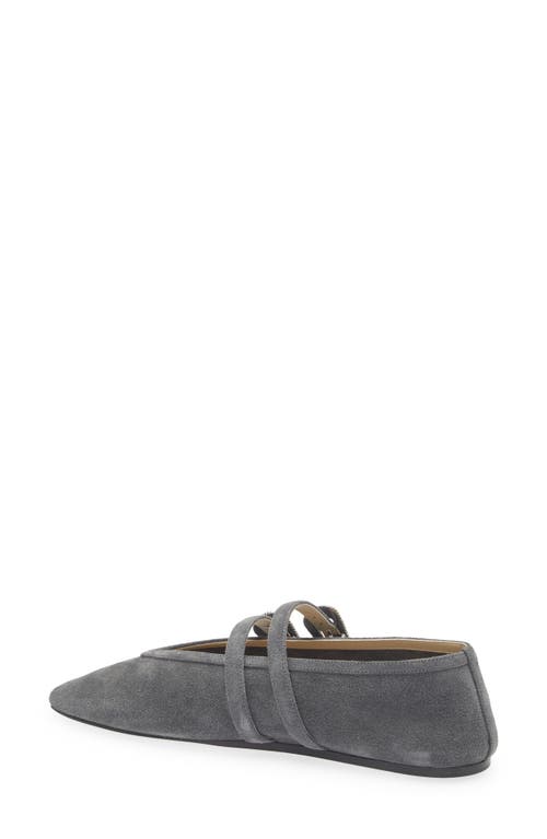 Shop Le Monde Beryl Claudia Ballet Flat In Anthracite