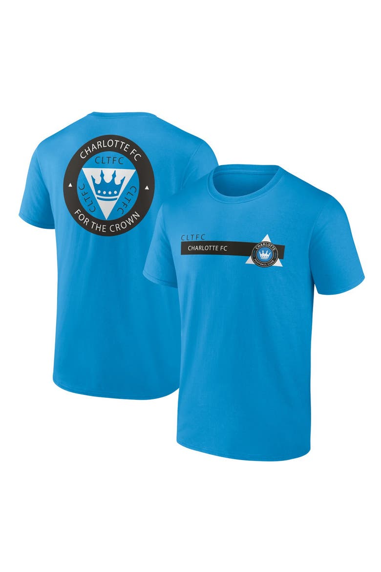 Men's Fanatics Branded Blue Charlotte FC Tradition T-Shirt, Main, color, Blue