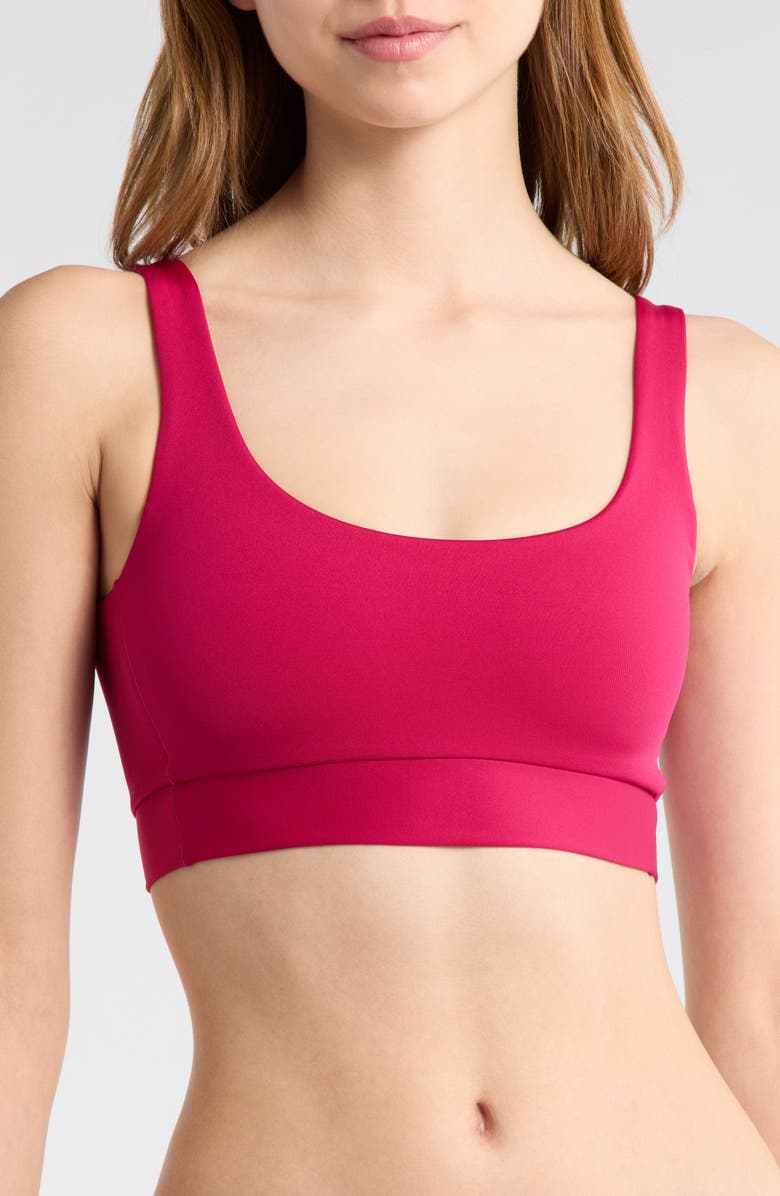 LEFT ON FRIDAY Double Scoop Bikini Top, Main, color, Pepper