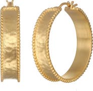Satya Jewelry Bold Spirit Gold Hoop Earrings
