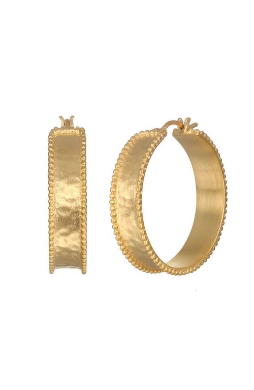 Satya Jewelry Bold Spirit Gold Hoop Earrings In Gold