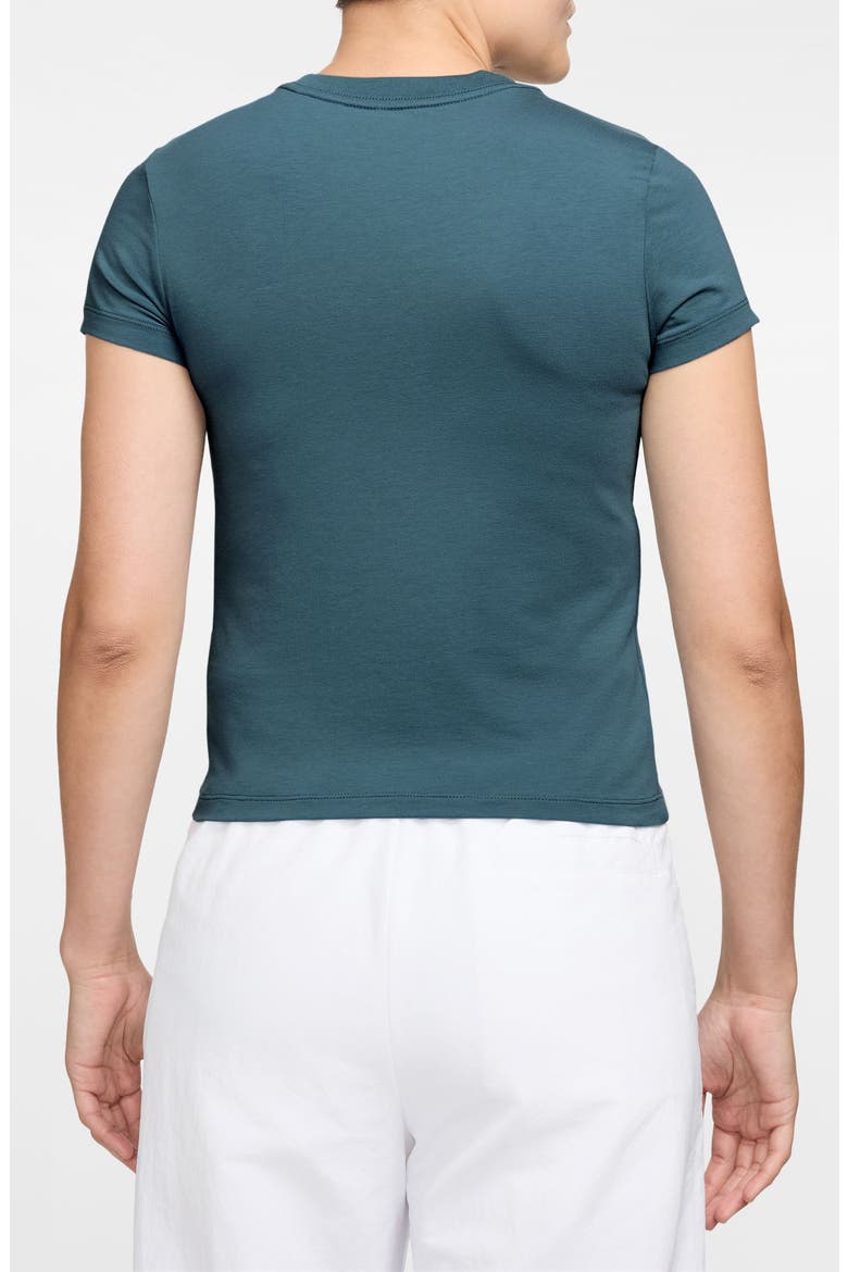 Sportswear Club Chill Knit Mod Crop T-Shirt, Alternate, color, SMOKEY BLUE