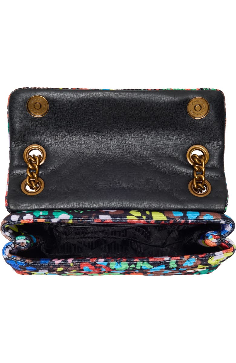 Kurt Geiger London Mini Brixton Velvet Crossbody Bag, Alternate, color, Black Multi