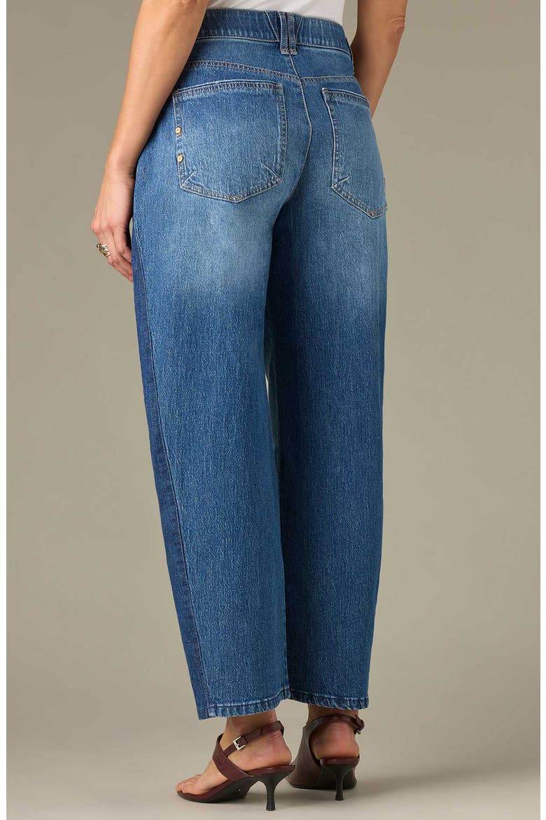 High Waist Barrel Jeans, Alternate, color, BLUE