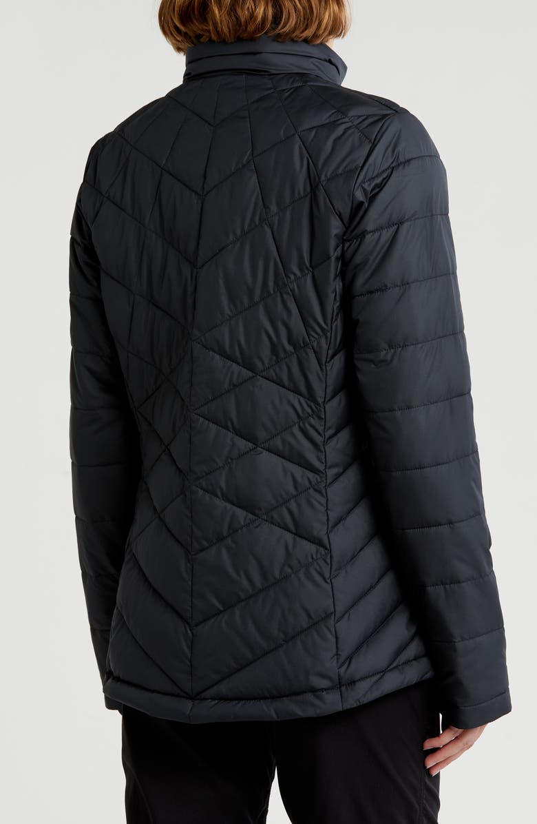 Columbia Heavenly Water Resistant Insulated Coat, Alternate, color, Black