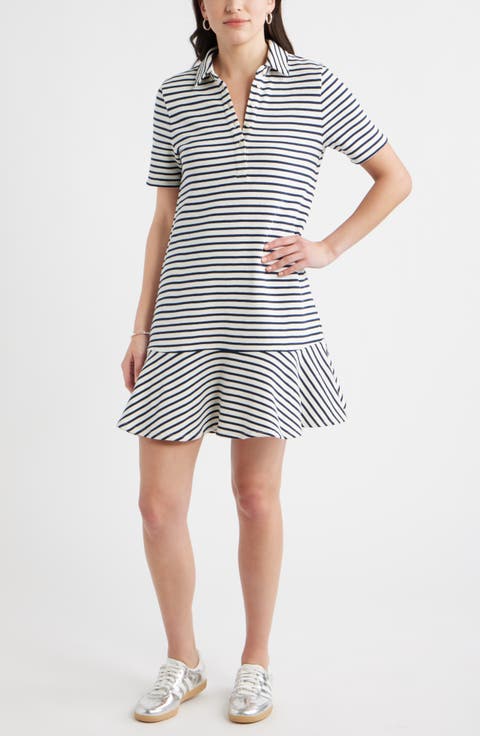 Henley Short Sleeve Polo Dress