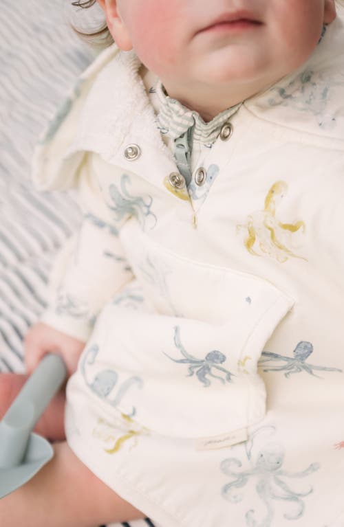 Pehr Cotton Hooded Towel Poncho In White