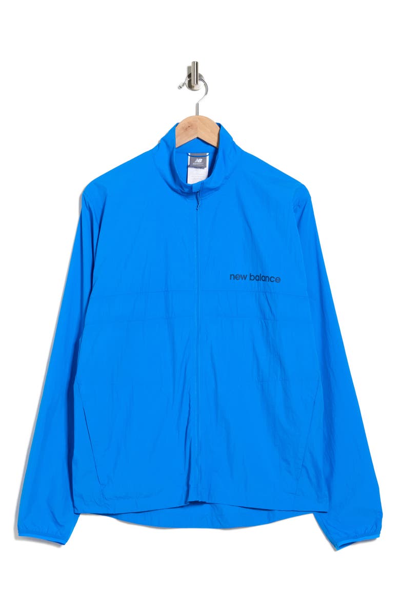 New Balance Athletics Graphic Packable Jacket, Alternate, color, Blue