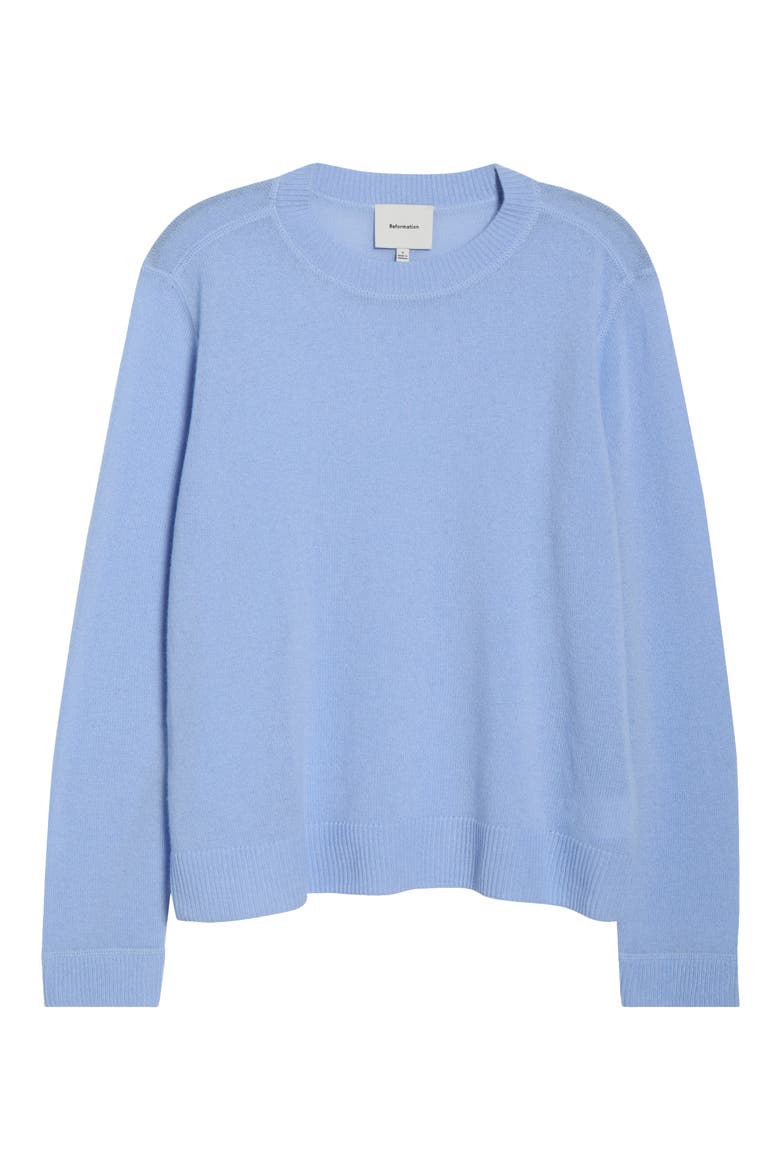 Oversize Cashmere & Wool Sweater, Main, color, ICE WATER