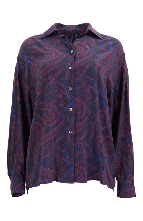 Sophie Silk Oversized Blouse